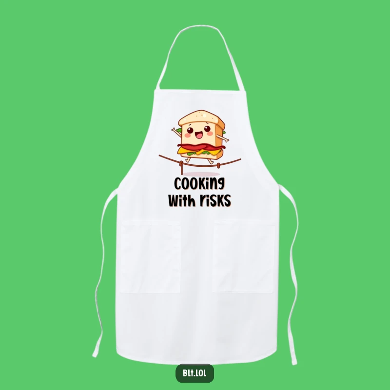 Funny BLT Tightrope Walker Apron - Kitchen Daredevil Chef Gift
