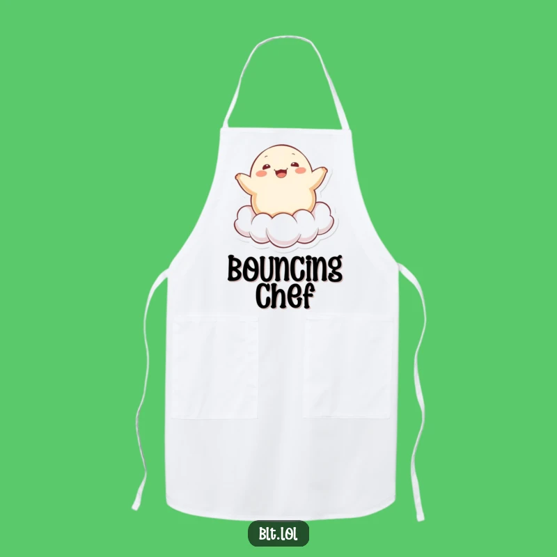 Funny Kawaii Dumpling Cloud Apron: Cook with Heavenly Joy