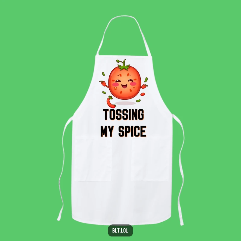 Funny Tomato Juggling Seeds Apron: Cook with a Smile!
