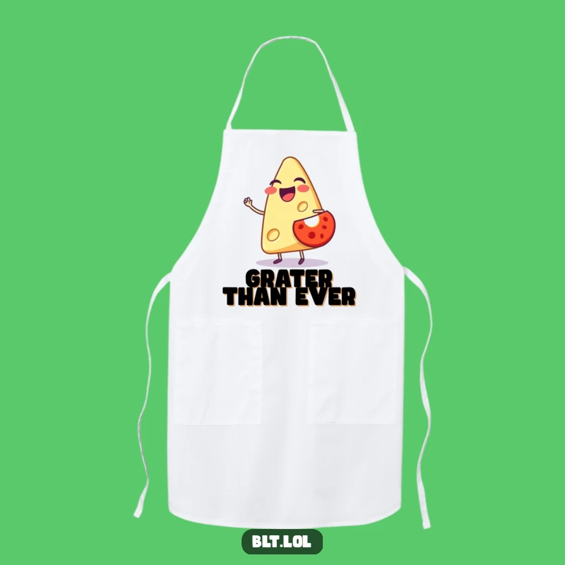 Funny Cheese Apron - Chef's Hilarious Anthropomorphic Foodie Kitchen Essential Gift