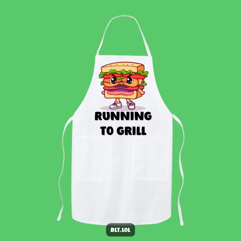 Funny Determined BLT Sandwich Apron: Running Cooking Funny Gift