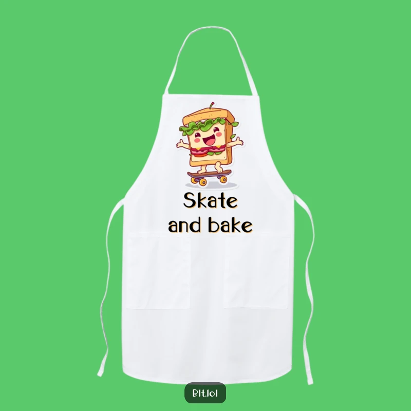 Funny BLT Skateboard Sandwich Apron: Cook with Coolness and Comical Flair