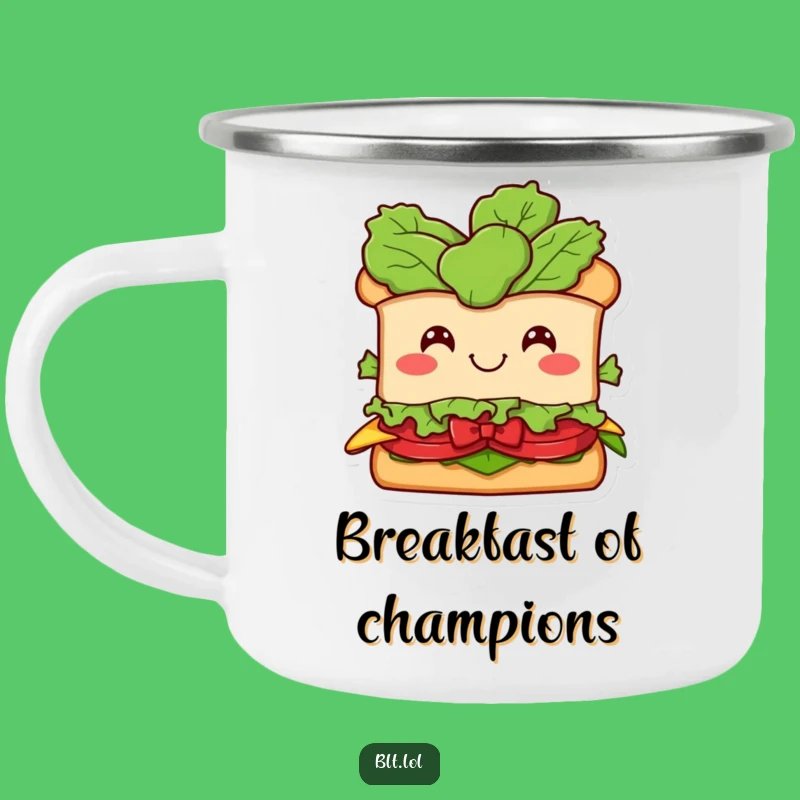 Funny BLT Sandwich Camping Mug - Durable & Comical Outdoor Drinkware, Gift