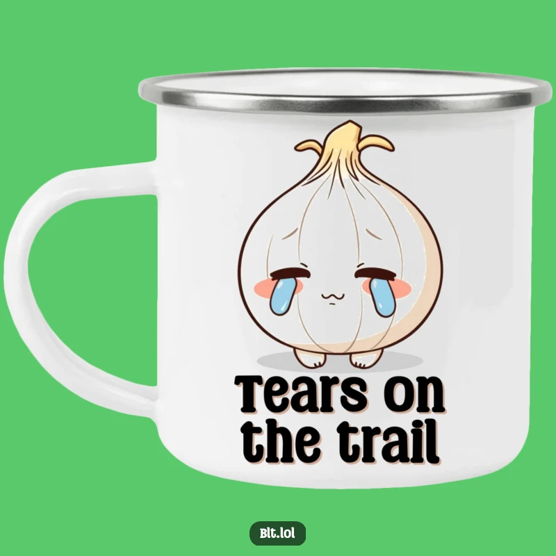 Funny Crying Onion Camping Mug: Sensitive Soul's Companion