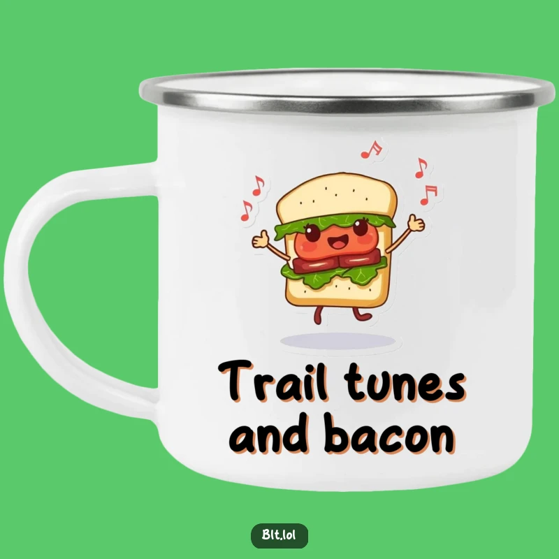 Funny Dancing BLT Sandwich Camping Mug - Musical Adventure Drinkware