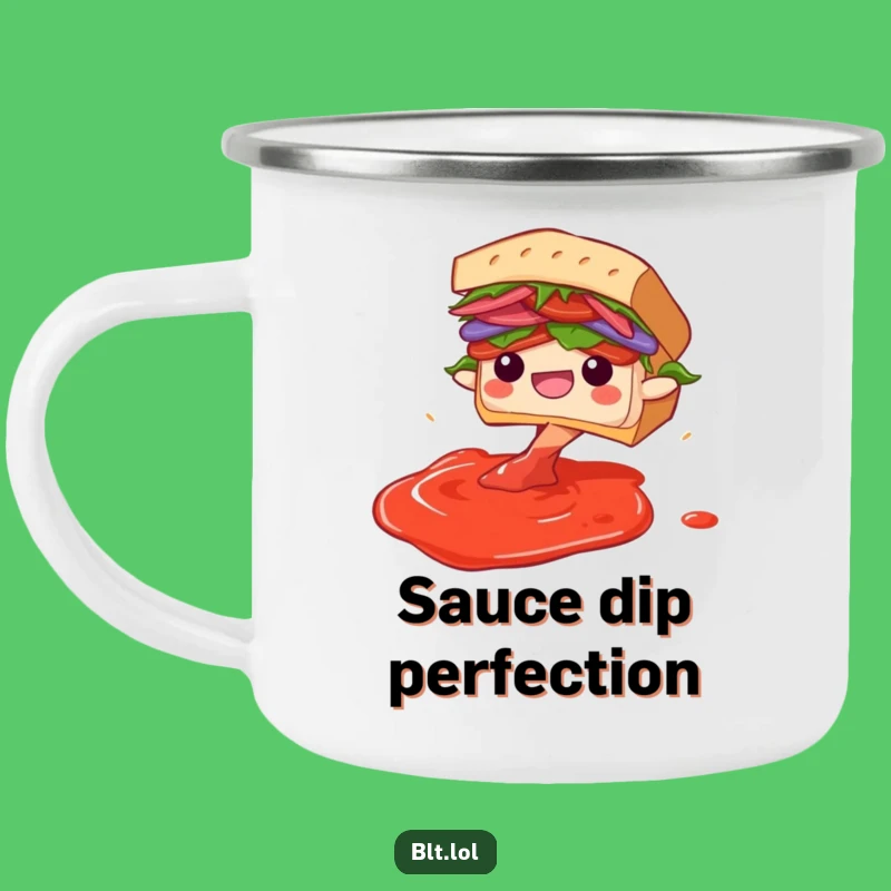 Funny Diving BLT Sandwich Camping Mug: Outdoor Sauce Fun, Great Gift