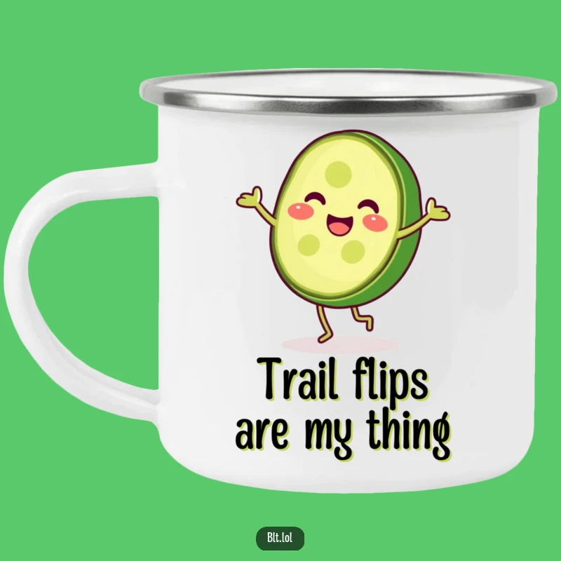 Funny Pickle Cartwheel Camping Mug: Durable Fun for Outdoor Adventures & Gift Giving