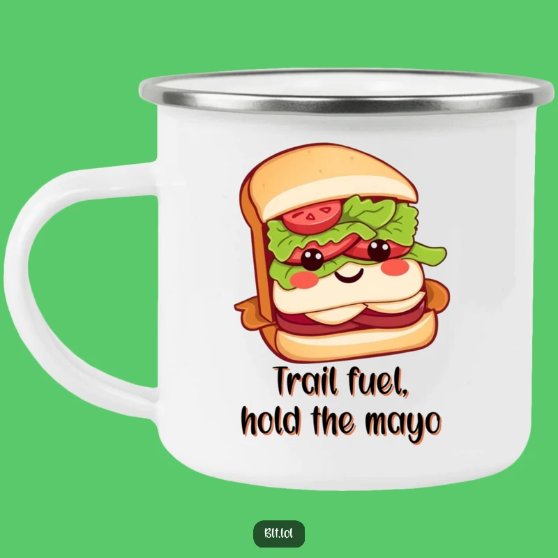 Durable Funny BLT Sandwich Camping Mug: Adventure Fuelled by Humor