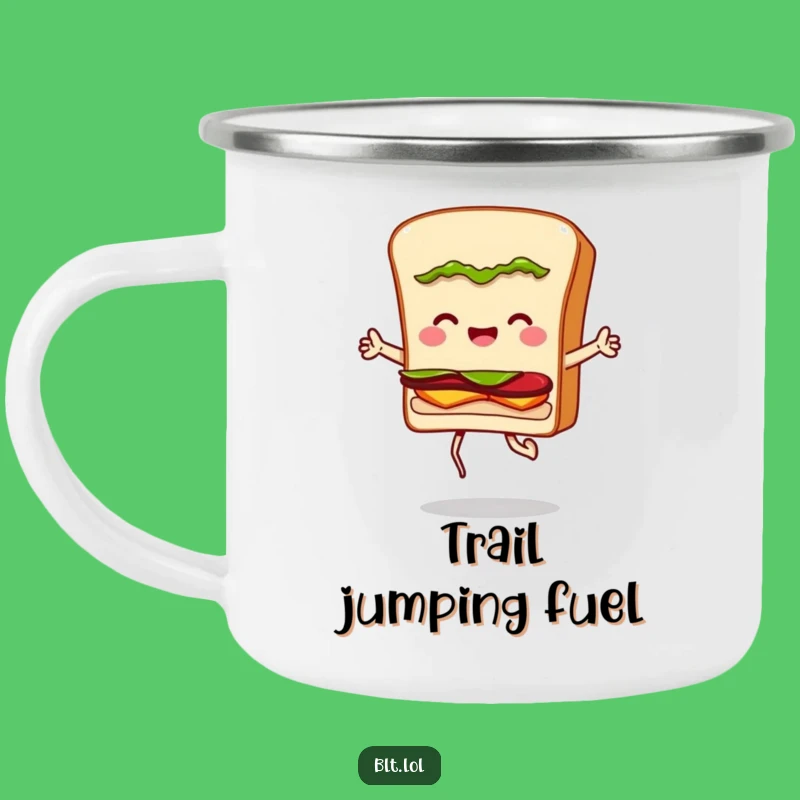 Funny BLT Sandwich Jumping Rope Camping Mug: Enjoy Your Adventure with a Hilarious and Durable Companion