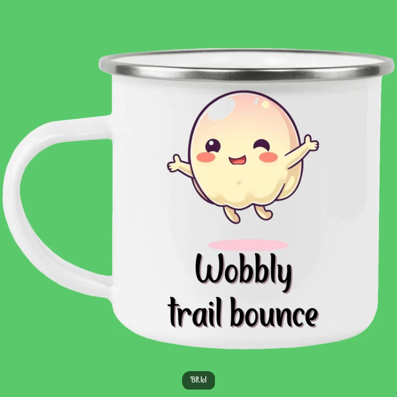 Funny Wobbly Jelly Bouncing Camping Mug: Adventure with a Jiggle!