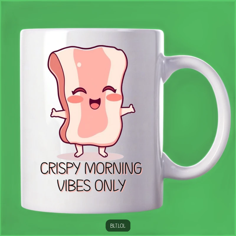 Funny Giggling Bacon Mug: Start Your Day with Sizzling Humor