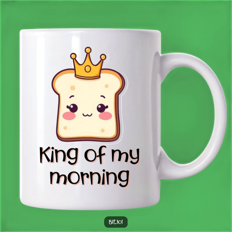 Funny Royal Bread Slice Mug - Regal Carb Gift for Little Kings and Queens