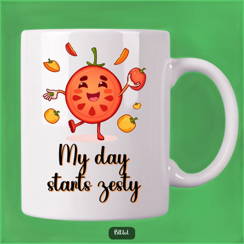 Funny Tomato Juggling Mug: Spice Up Your Mornings with Laughter