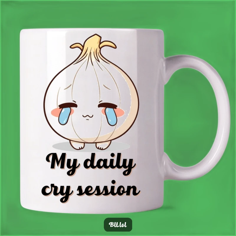 Funny Crying Onion Mug: Hilarious Shy Character Gift