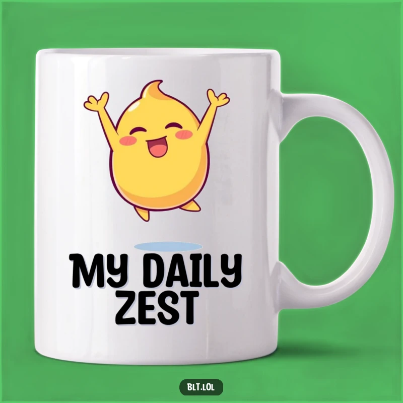 Funny Mustard Blob Leaping Mug: A Condimentally Hilarious Gift Idea!