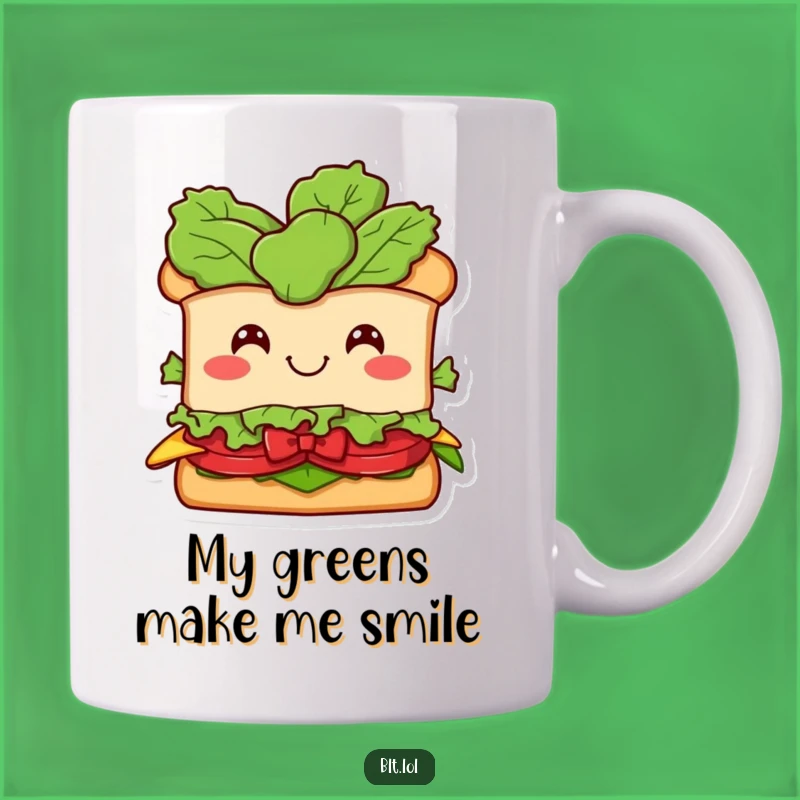 Funny BLT Sandwich & Lettuce Bow Mug - Hilarious Foodie Gift for Sandwich Lovers