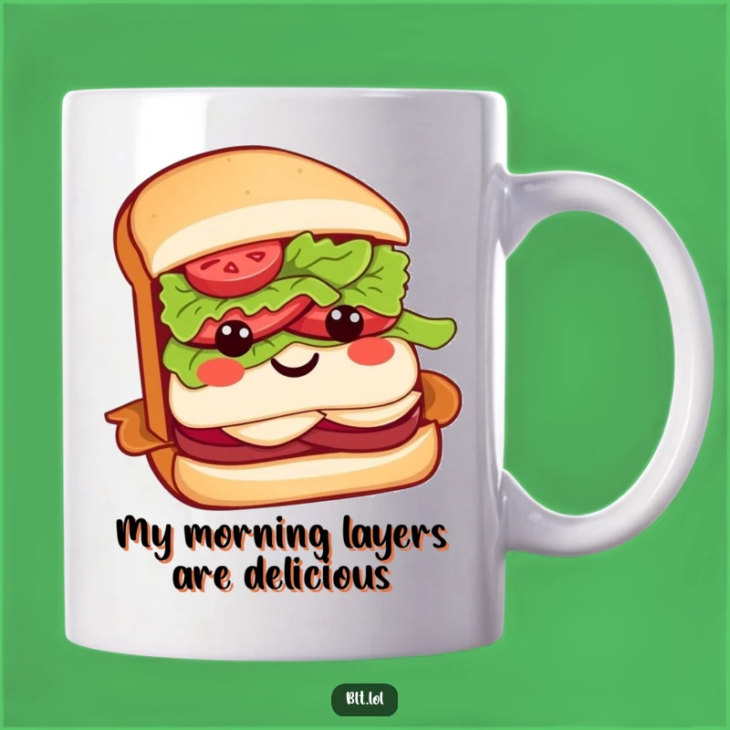 Funny BLT Sandwich with Bow Mug: A Deliciously Humorous Breakfast Gift Idea