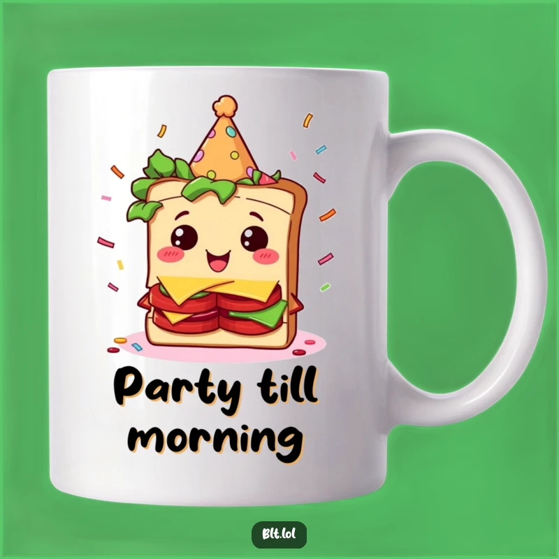 Funny BLT Party Sandwich Mug - Hilarious Celebration Gift Idea