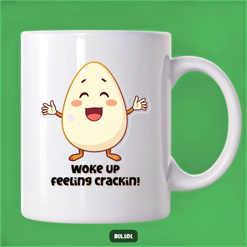 Funny Waving Egg Mug: Hilarious Character Gift for Breakfast Lovers