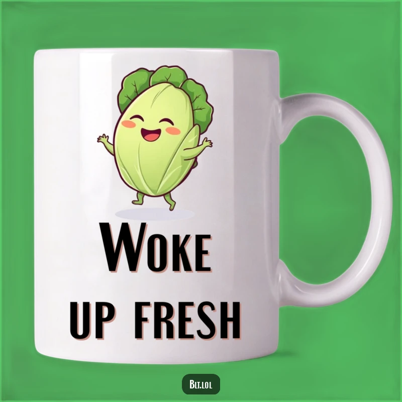 Funny Lettuce Dance Mug: Hilarious Veggie Humor for Salad Lovers