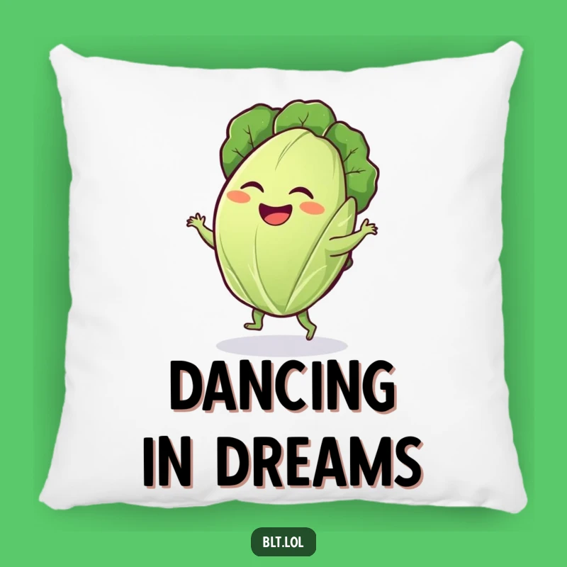Funny Lettuce Dance Pillow: Comfort with a Side of Veggie Fun