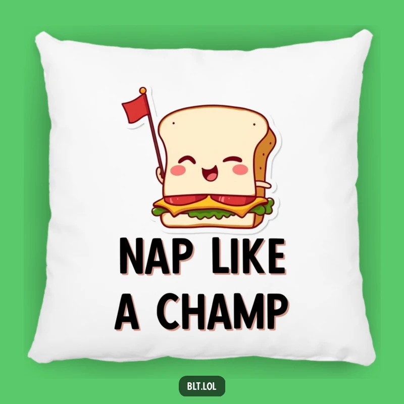 Funny BLT Pillow - Soft & Cheeky Anthropomorphic Sandwich Comfort Gift