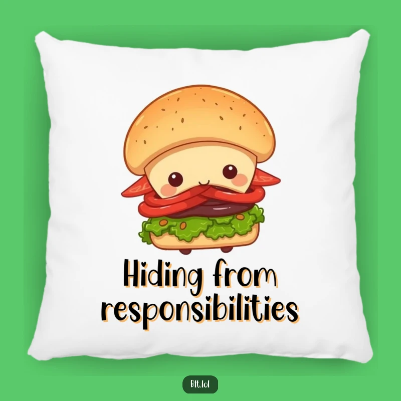 Funny Peek-a-Boo BLT Sandwich Pillow - Cozy Comfort with a Playful Surprise