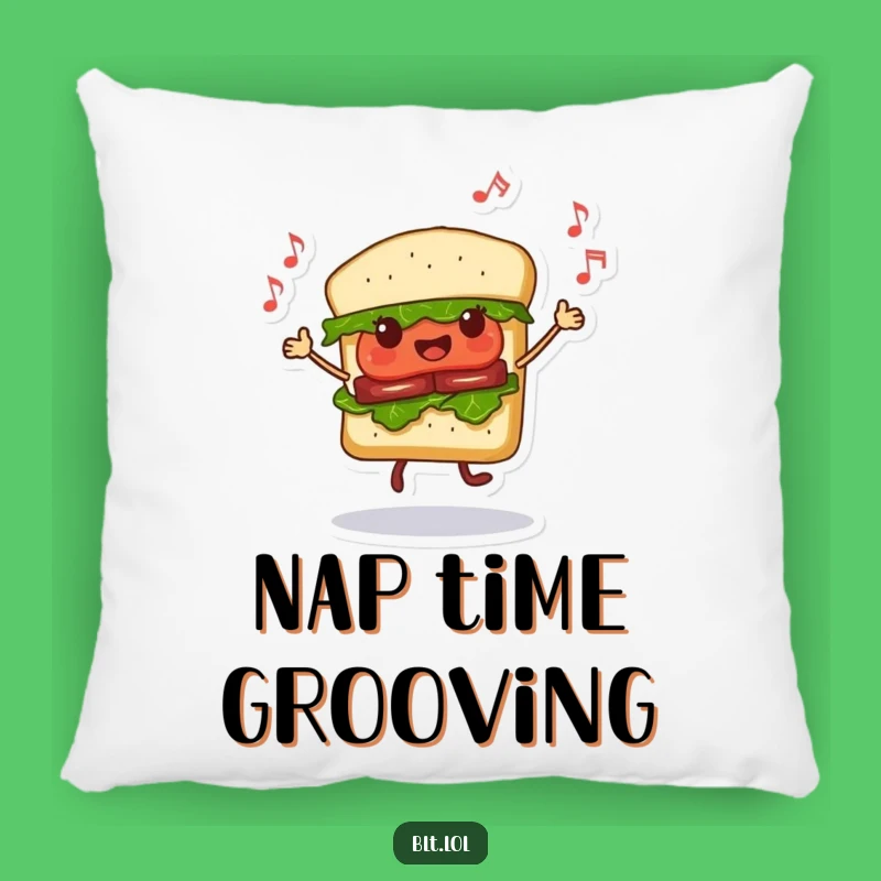 Funny Dancing BLT Sandwich Pillow - Cozy Comfort with Musical Sandwich Charm