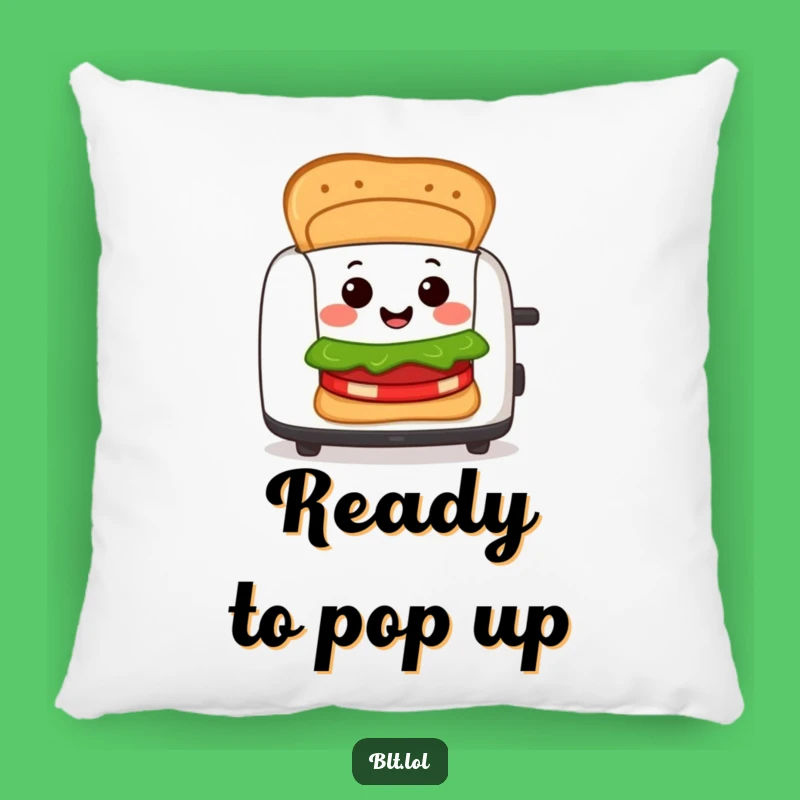 Funny BLT Toaster Pillow: Cheerful Sandwich Character Cozy Funny Gift