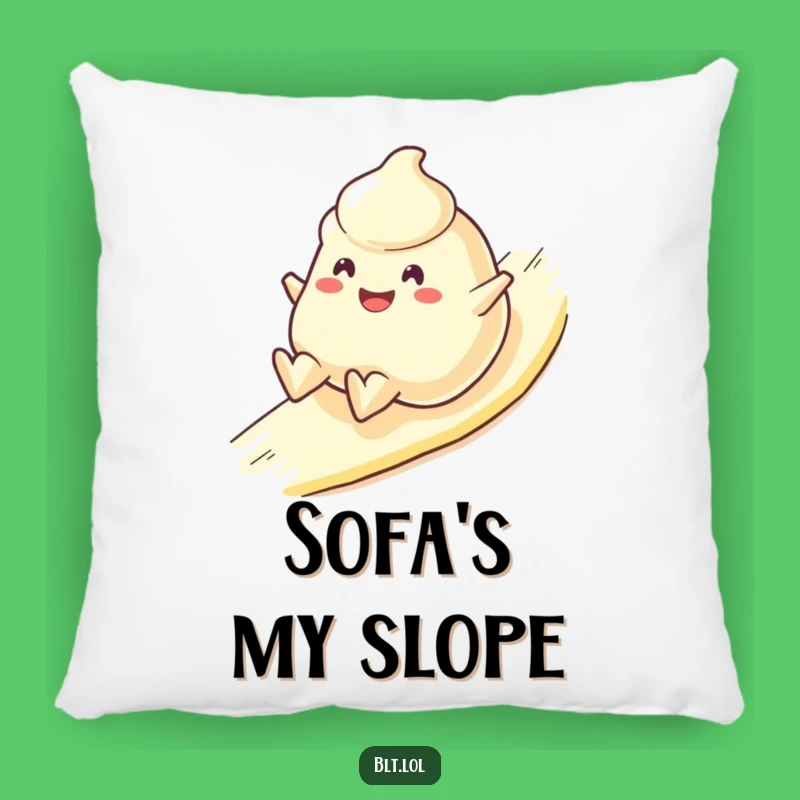 Funny Mayo Blob Pillow Extra Comfy Sliding Character Soft Foodie Gift