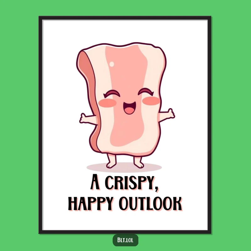 Funny Bacon Digital Art: Instant Giggles for Your Walls