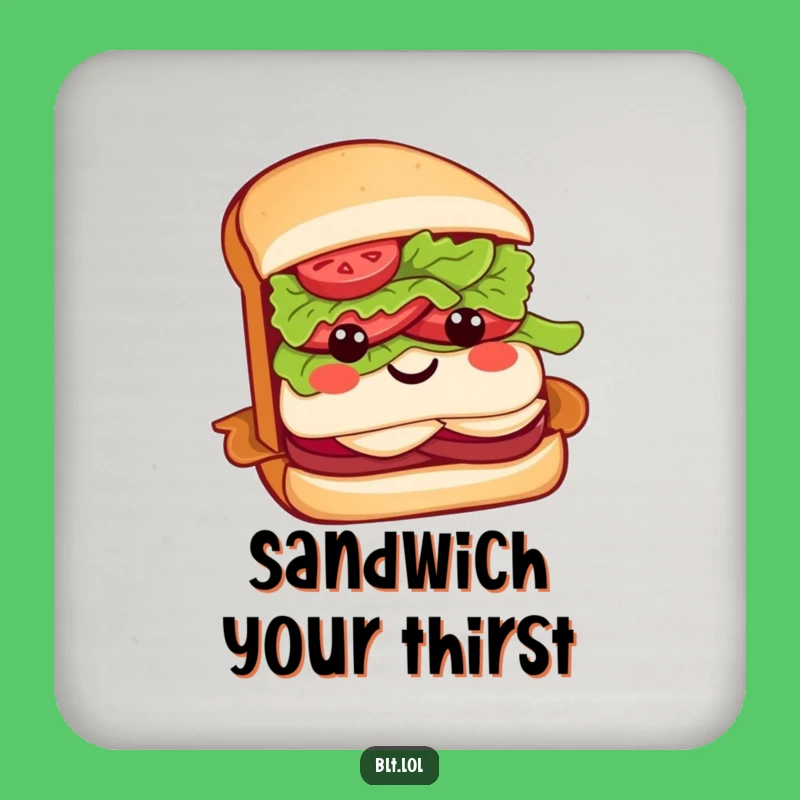 Funny BLT Sandwich Coasters: Protect Surfaces with Sandwich Style