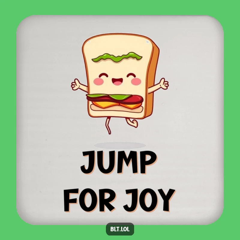 Funny BLT Sandwich Jumping Rope Drink Coaster: Protect Surfaces with Hilarious Sandwich Art