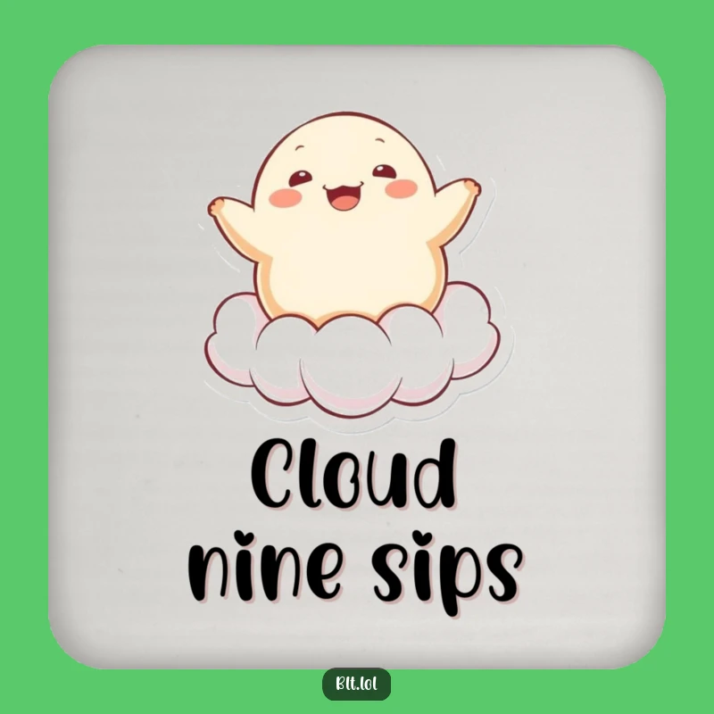 Funny Kawaii Dumpling Cloud Coasters: Protect Surfaces with Dreamy Fun