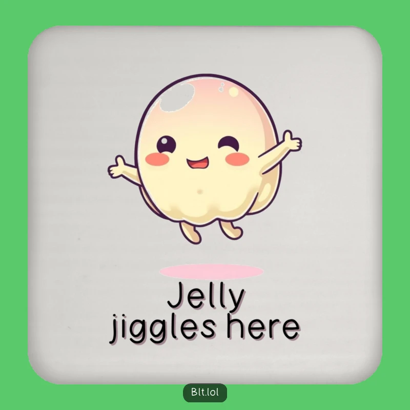 Funny Wobbly Jelly Bouncing Coasters: Protect Surfaces with Dessert Fun!