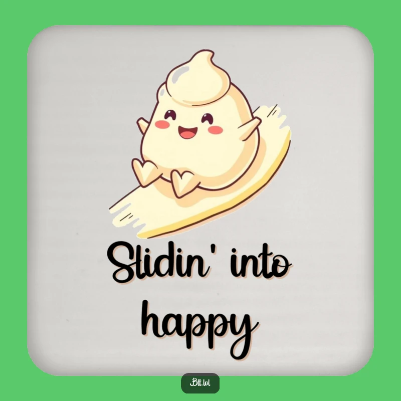 Funny Mayo Blob Coaster Set Protect Surfaces Sliding Character Gift