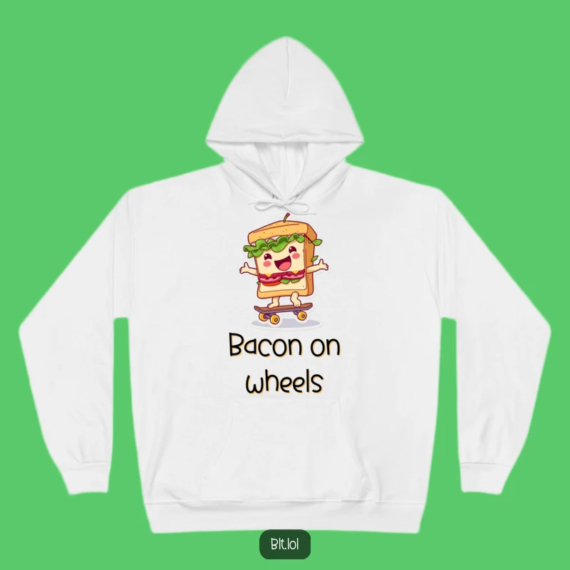 Cozy Funny BLT Skateboard Sandwich Hoodie: Stay Warm and Rad with Hilarious Comfort