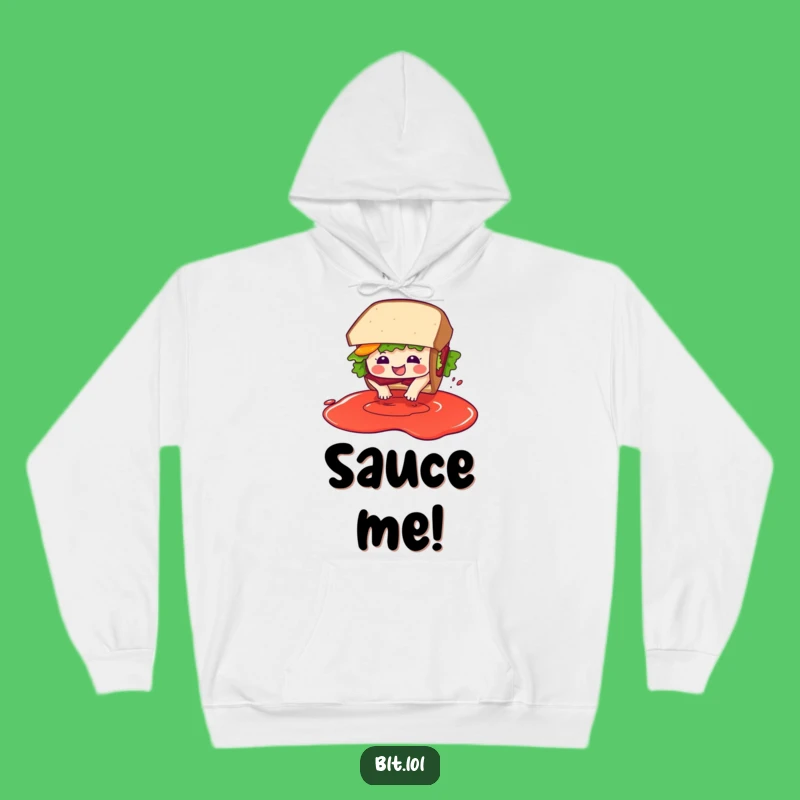 Cozy Funny BLT Sandwich Sauce Dive Hoodie - Warm Foodie Humor Gift