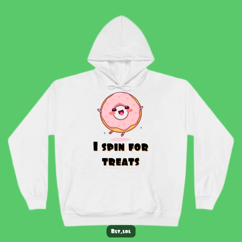 Funny Kawaii Donut Spinning Hoodie: Cozy Comfort with Sweet Style