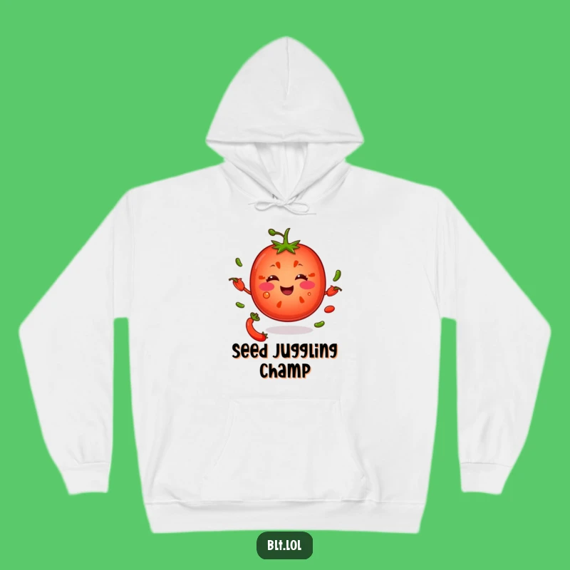 Funny Tomato Juggling Seeds Hoodie: Cozy and Hilarious Gift for All!