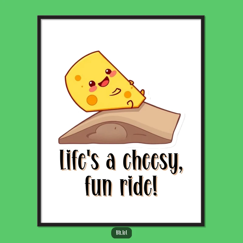 Free Printable Cheese Ramp Wall Art: Whimsical Dairy Downloadable Decor