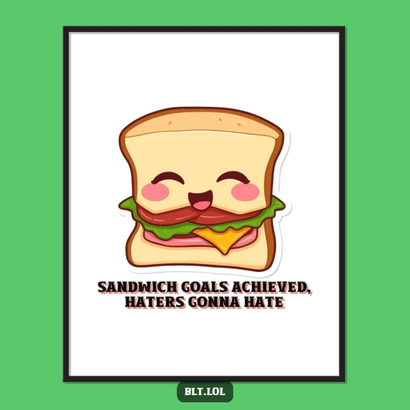 Funny Free Printable BLT Mic Drop Wall Art - Humorous Decor