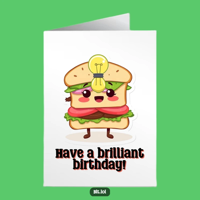Free Printable BLT Idea Birthday Card Clever Downloadable Gift