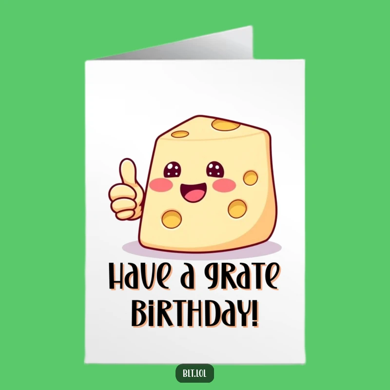Free Printable Birthday Card: Cheesy Thumbs Up Funny Downloadable Gift