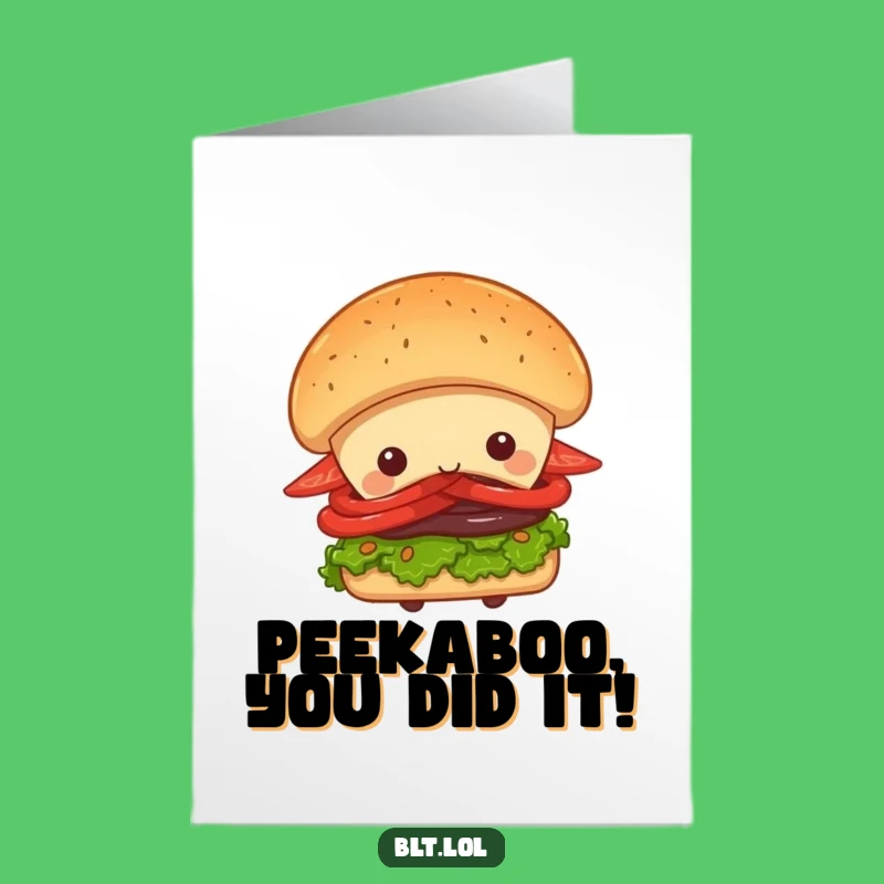 Free Printable BLT Reveal Congrats Card Witty Downloadable Gift