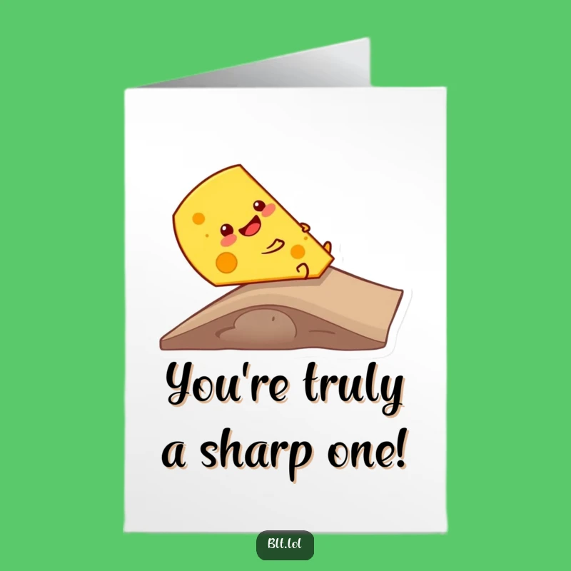 Free Printable Cheese Ramp Congratulations Card: Gouda Job Downloadable Greeting