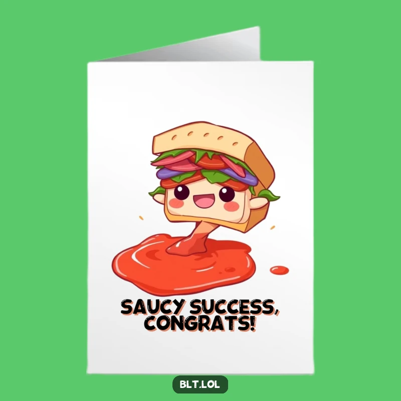 Free Printable Congrats Card: BLT Dives into Sauce