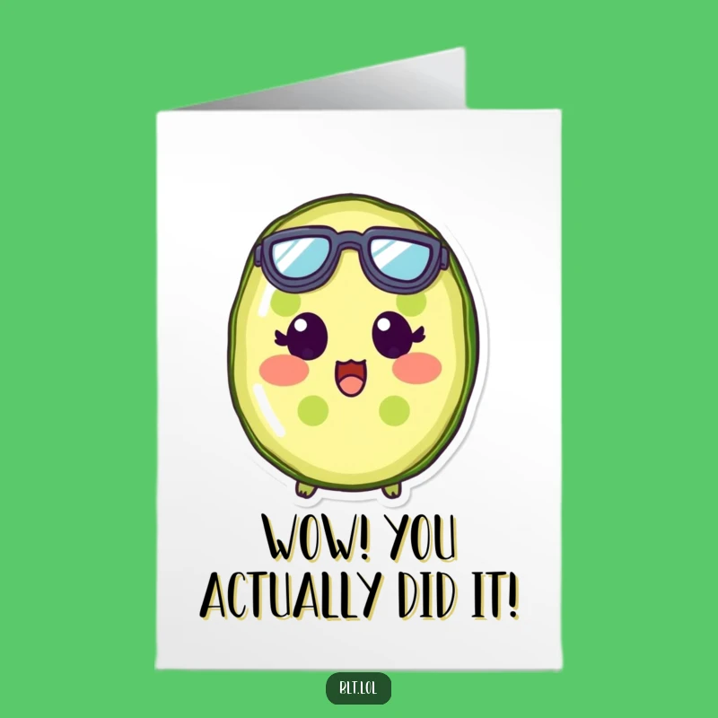 Free Printable Congrats Card: Pickle Goggles for Your Big Achievement!