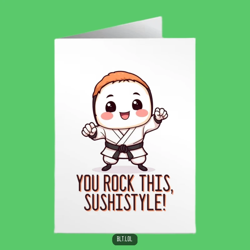 Free Printable Sushi Karate Chop Congratulations Card - Hilarious Downloadable