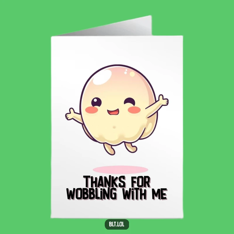 Free Printable Thank You Card: Jelly Bounce Funny Downloadable Gift